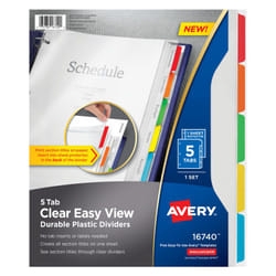 Avery 16740 divider Plastic Multicolour 1 pc(s)