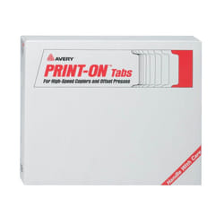 Avery 20405 tab index Blank tab index White