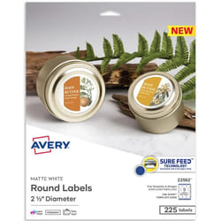 Avery 22562 printer label White Self-adhesive printer label