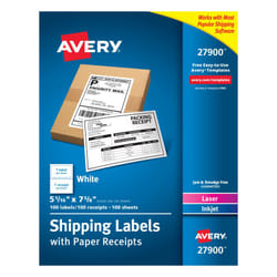 Avery 27900 addressing label Self-adhesive label White