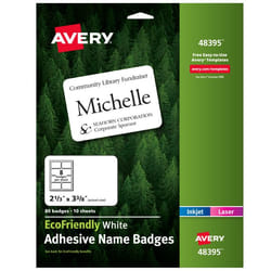 Avery 48395 self-adhesive label Rectangle Permanent White 80 pc(s)