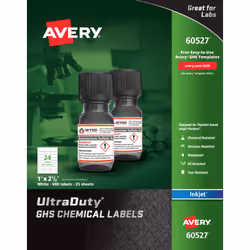 Avery 60527, White, Rectangle, Permanent, 25.4 x 38.1, Inkjet, 600 pc(s)