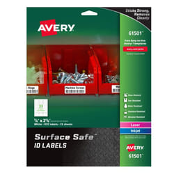 Avery 61501 self-adhesive label Rectangle Permanent White 825 pc(s)