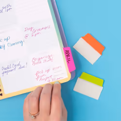 Avery Ultra Tabs Blank tab index Green, Orange, Pink