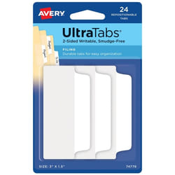 Avery Ultra Tabs Blank tab index White