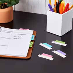 Avery Ultra Tabs Blank tab index Blue, Green, Pink, Purple