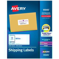 Avery 95945 addressing label Self-adhesive label White