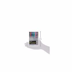 Pilot V Razor Point Liquid Ink Markers  Assorted Color Inks  8-Pack Pouch (11008)