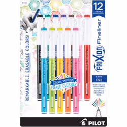 Pilot FriXion Fineliner Erasable Marker Pens Fine Point 0.7 mm Pack