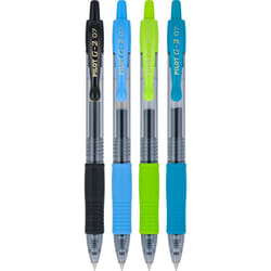 Pilot G2 Retractable Premium Gel Ink Roller Ball Pens  Fine Point  Assorted Color Inks  4-Pack 11870