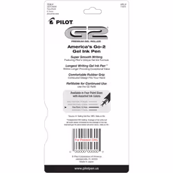 Pilot G2 Retractable Premium Gel Ink Roller Ball Pens  Fine Point  Assorted Color Inks  4-Pack 11870