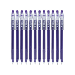 Pilot  FriXion ColorSticks Erasable Gel Ink Pens  Fine Point 0.7 mm  Pack of 12  Purple