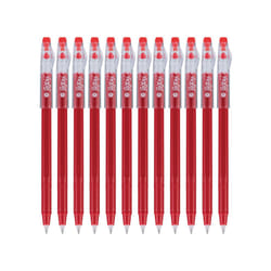 Pilot  FriXion ColorSticks Erasable Gel Ink Pens  Fine Point 0.7 mm  Pack of 12  Red
