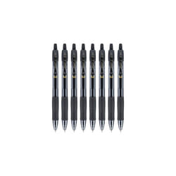 PILOT G2 Premium Refillable & Retractable Rolling Ball Gel Pens, Fine Point, Black, 8-Pack (15298)