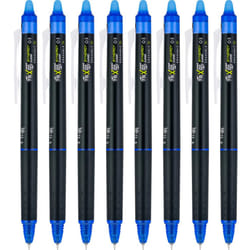 PILOT FriXion Synergy Clicker Erasable Gel Ink Pens  Extra Fine Point  Blue Ink  8-pack (17849)