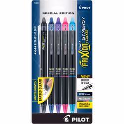 PILOT FriXion Synergy Clicker Erasable  Refillable & Retractable Gel Ink Pens  Extra Fine Point  Assorted Ink Colors  5-Pack  ...
