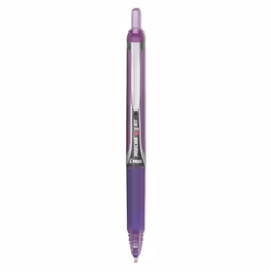 Pilot Precise V5 RT Refillable & Retractable Rolling Ball Pens Extra Fine Point 0.5 mm Purple Pack of 12
