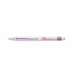 Pilot Better Retractable Ballpoint Pens Medium Point 1.0 mm Crystal Barrel Red Ink Pack Of 12