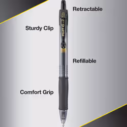 Pilot  G2 Premium Gel Roller Pens  Bold Point 1 mm  Pack of 4  Black