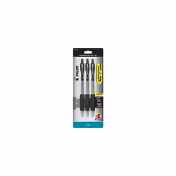 Pilot G2 Roller Gel Ultra Fine .038mm Black Ink Comfort Grip Pens (3 Count)