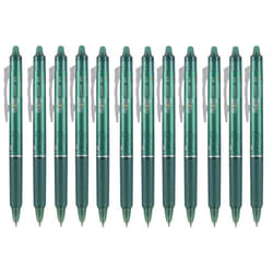 Pilot Pen Pilot Frixion Clicker Erasable Fine Point Pen  Green  Pack of 12