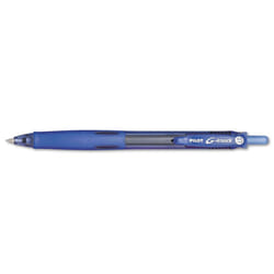 Pilot G-Knock BeGreen Refillable & Retractable Gel Ink Pens  Fine Point  Blue Ink  12-Pack (31507)