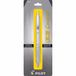 PILOT G2 Limited Refillable & Retractable Rolling Ball Gel Pen Fine Point Barrel Colors Vary Black Ink Single Pen (31541)