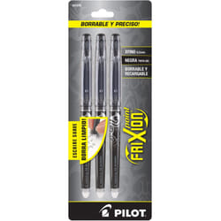 Pilot  FriXion Point Erasable & Refillable Gel Ink Pens  Extra Fine Point 0.5 mm  Pack of 3  Black