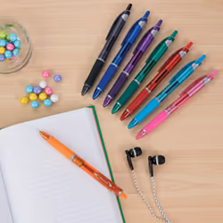 PILOT Acroball Colors Advanced Ink Refillable & Retractable Ball Point Pens  Medium Point  Black Ink  2-Pack (31830)
