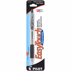 Pilot EasyTouch Refillable & Retractable Ballpoint Pens Medium Point Black Ink Single Pen (32240)