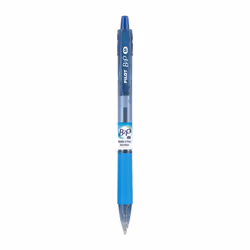 Pilot B2P """"Bottle To Pen"""" Retractable Ballpoint Pens  Medium Point  1.0 mm  86% Recycled  Translucent Blue Barrels  Blue Ink  Pack Of 12