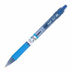 Pilot B2P """"Bottle To Pen"""" Retractable Ballpoint Pens  Medium Point  1.0 mm  86% Recycled  Translucent Blue Barrels  Blue Ink  Pack Of 12