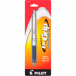 Pilot Dr. Grip Center Of Gravity, Clip, Clip-on retractable ballpoint pen, Black, 1 pc(s), Medium