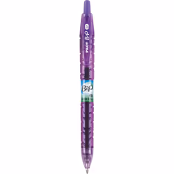 PILOT B2P Colors - Bottle to Pen Refillable & Retractable Rolling Ball Gel Pen Made From Recycled Bottles  Fine Point  Purple G2 Ink/Barrel  12-Pack (