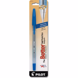 Pilot The Better Ballpoint Stick Pen Medium Point Blue Ink Single Pen (36710)