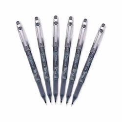 Pilot Precise P-500 Gel Ink Rolling Ball Pens  Extra Fine Point  Black Ink  6 Pens