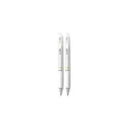 PILOT FriXion Ball Clicker Erasable Gel Ink Retractable Pen  Extra Fine Point  0.5mm  White Barrel  Black Ink  2 Pack