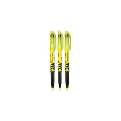 Pilot FriXion Light Erasable Highlighters  Chisel Tip  Yellow Ink  3 Count