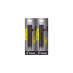 PILOT FriXion Point Erasable Gel Ink Refills Extra Fine Point 0.5mm Black Ink 6 Refills
