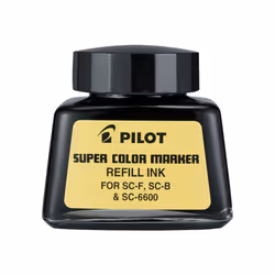 PILOT Super Color Permanent Marker Refill Ink Black Ink 1 Ounce Bottle with Dropper (43500)