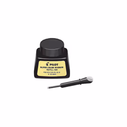 PILOT Super Color Permanent Marker Refill Ink  Black Ink  1 Ounce Bottle with Dropper (43500)