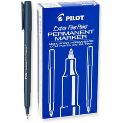 Pilot Extra Fine Point Permanent Markers  Blue Ink  12-Pack (44103)