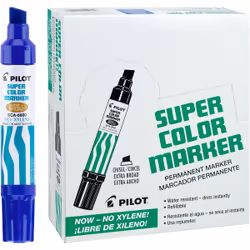 Pilot 45200, Blue, Chisel tip, Blue, Turquoise, White, 1.25 cm, Glass, Metal, Plastic, Wood, Box