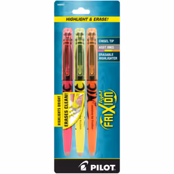 Pilot 46507, 3 pc(s), Orange, Pink, Yellow, Chisel tip, Orange, Pink, Yellow, Round, 3.5 mm
