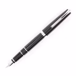 PILOT Metal Falcon Collection Fountain Pen Black Barrel Extra Fine Nib (60461)