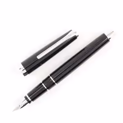 PILOT Metal Falcon Collection Fountain Pen  Black Barrel  Extra Fine Nib (60461)