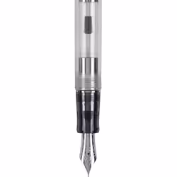 PILOT Custom 74 Fountain Pen  Clear Barrel  Broad Nib (60655)
