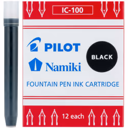 Pilot 69100, Black, Black, Fountain pen, 12 pc(s)