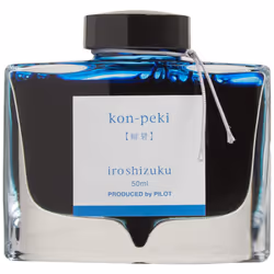 PILOT Iroshizuku Bottled Fountain Pen Ink Kon-Peki Deep Blue (Turquo