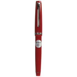 Pilot Falcon Collection Fountain Pen  Red Barrel with Rhodium Accents  Soft Extra Fine Nib  Blue Ink (71620)